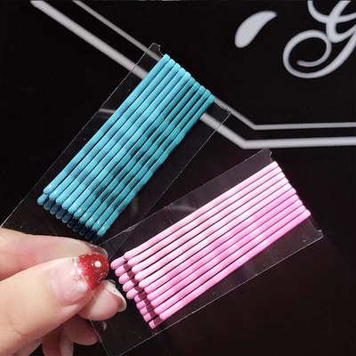 10pcs/Pack New Women Girls Cute Colorful Wave Barrettes Hair