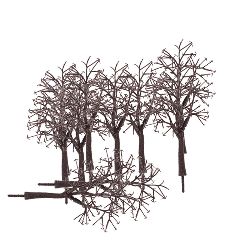 10pcs Scenery Landscape Bare Trunk 12cm Model Train Track Bu