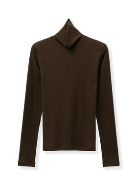 【花花推荐】轻奢时尚女士休闲高领T恤打底衫2322-353-8893