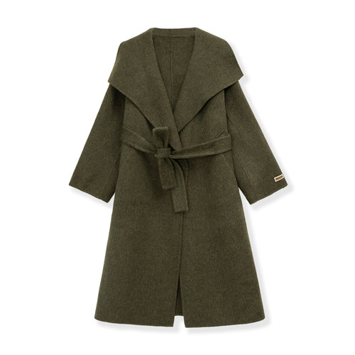 【花花推荐】大翻领时尚保暖毛呢大衣2227-353-9747