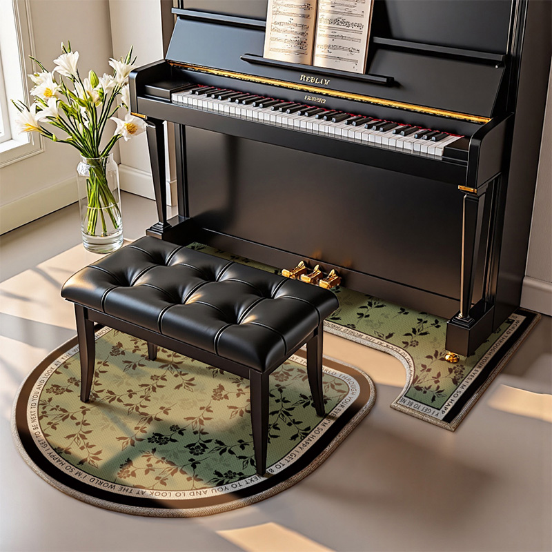 美式绿色钢琴垫子隔音地毯减震吸音地垫架子鼓家用防震加厚防滑垫