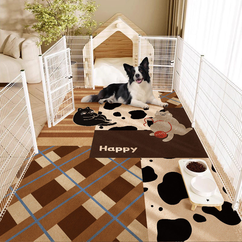宠物专用地垫仿羊绒加厚冬天专用防滑围栏隔音地毯防滑餐垫可定制,居家布艺,家用脚垫,淘宝优惠券,粉丝福利购,淘宝优惠卷