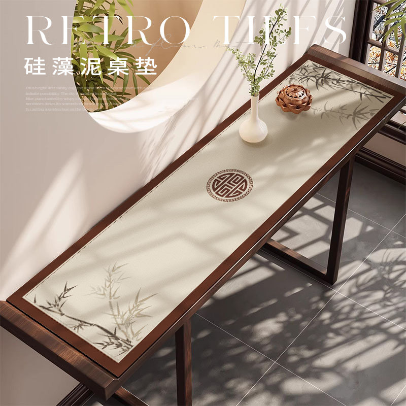 新中式条案桌垫长条供桌香案桌布玄关鞋柜垫子台面保护垫斗柜盖布图片