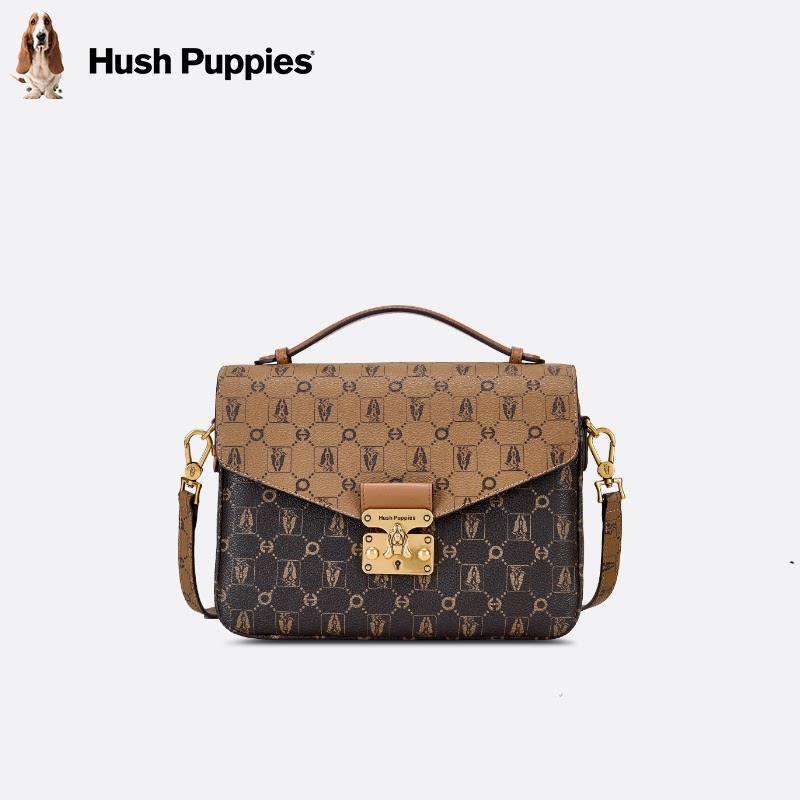 暇步士女包2026新款时尚轻奢手提斜挎包老花百搭通勤小方包单肩包