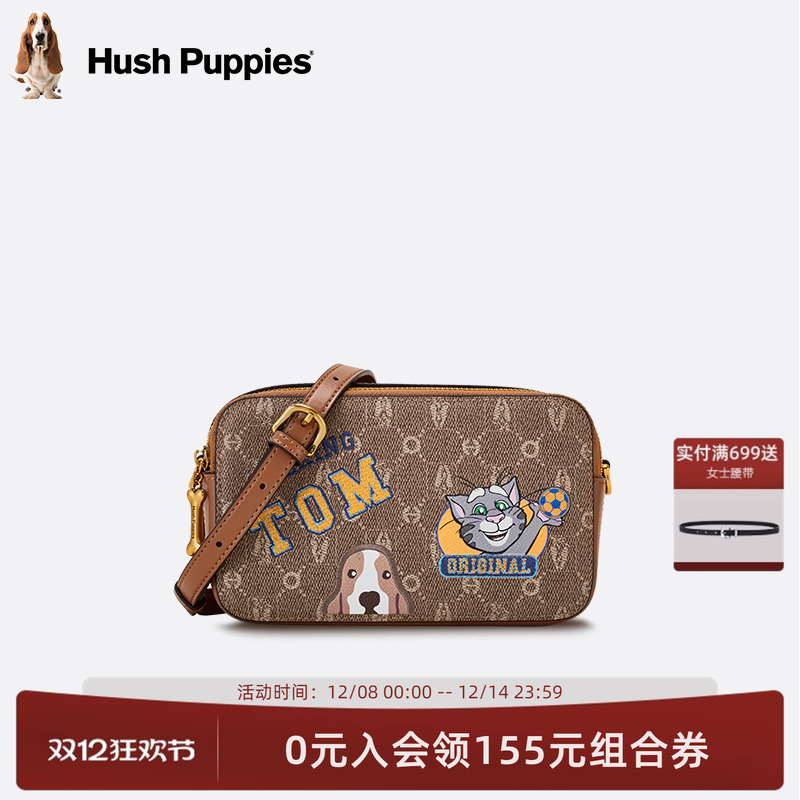 暇步士女包新款汤姆猫联名款单肩包时尚休闲相机包斜挎包小方包女