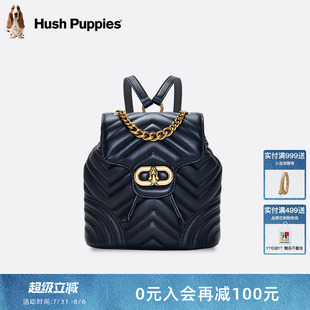 轻奢牛皮大容量双肩包通勤时尚 暇步士女包2025新款 出游旅行背包女