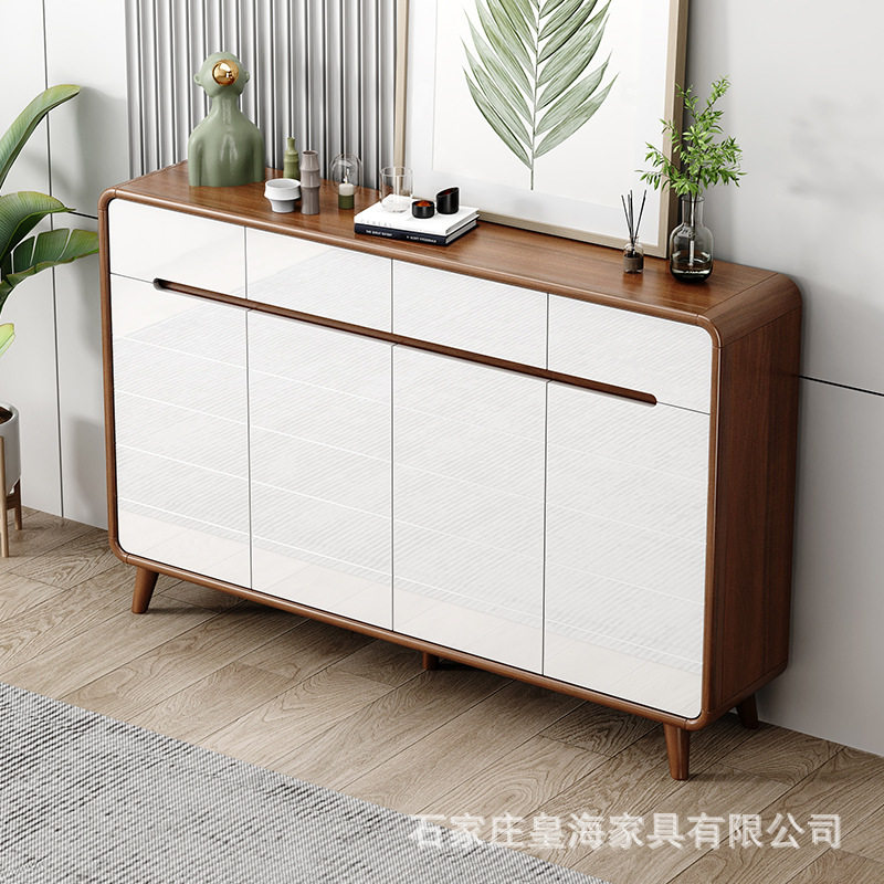 轻奢大容量烤漆玄关鞋柜