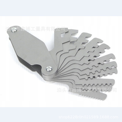 不锈钢ACME SCRE PITCH GAGE14片英制Tr螺纹样板规29度T型螺纹规