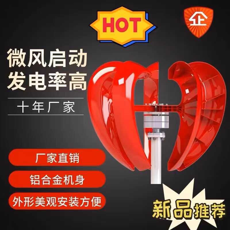 垂直轴风力发电机微风启动