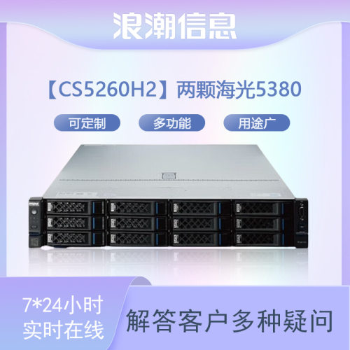 适用浪潮CS5260H2机架式服务器国产信创自主可控银河麒麟统信海光