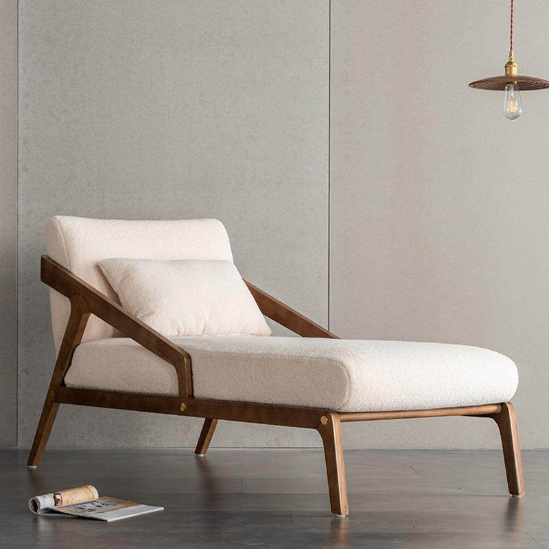 新中式白蜡木实木贵妃椅懒人沙发现代太妃椅美人榻卧榻躺椅小户型
