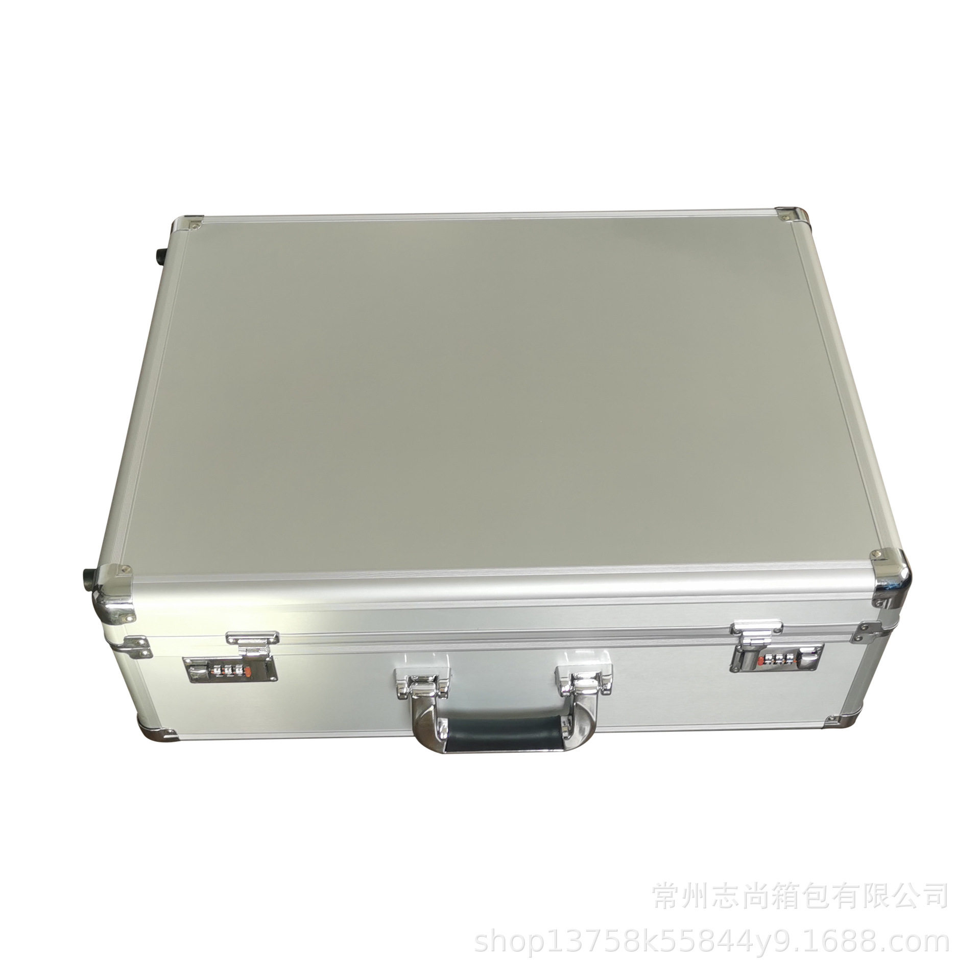厂家制作拉杆铝箱银色密码箱铝合金箱文件资料箱电脑手提箱