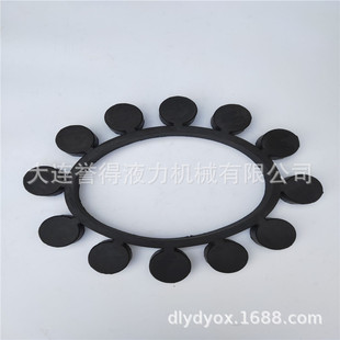 黑色橡胶材质的液力偶合器梅花垫弹性块YOX560