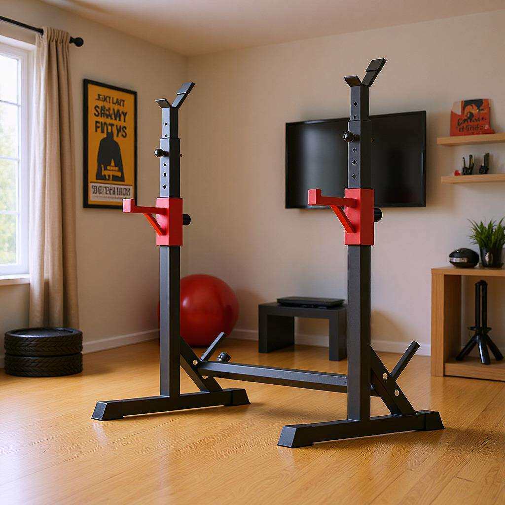 深蹲架连体可调节家用杠铃架多功能室内家用健身器材举重架卧推架