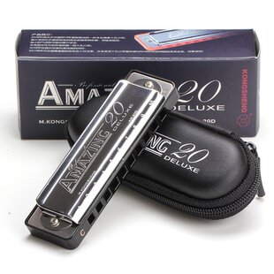 孔声10孔口琴十孔布鲁斯蓝调乐器成人演奏初学者入门C调AM-20D琴