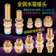 穿板水箱接头铜配件4分外丝转3分内丝1寸变6分内外牙水塔桶鱼缸
