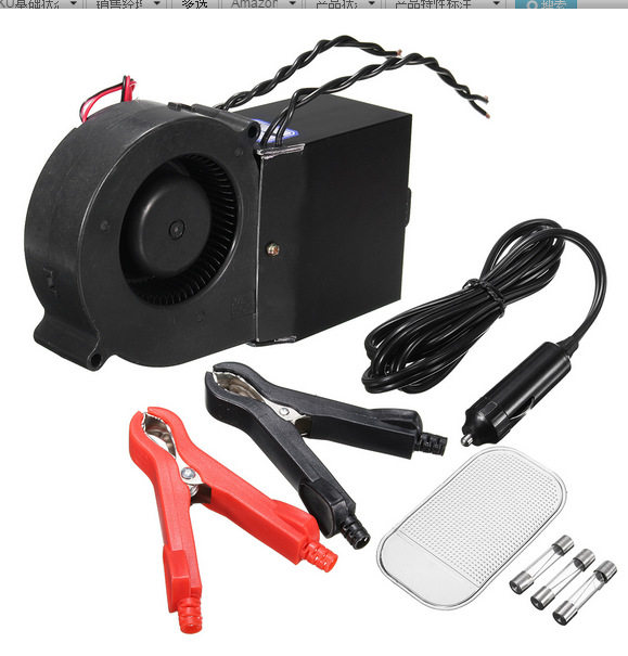 车载暖风机 汽车电暖风除霜器 涡轮双 12V150w-350w 24V300-500W