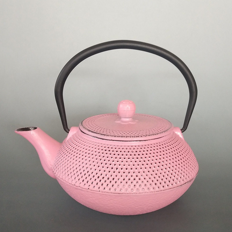 砂模【粉色小丁】生铁壶 手工无涂层日式老铁壶厂家茶具