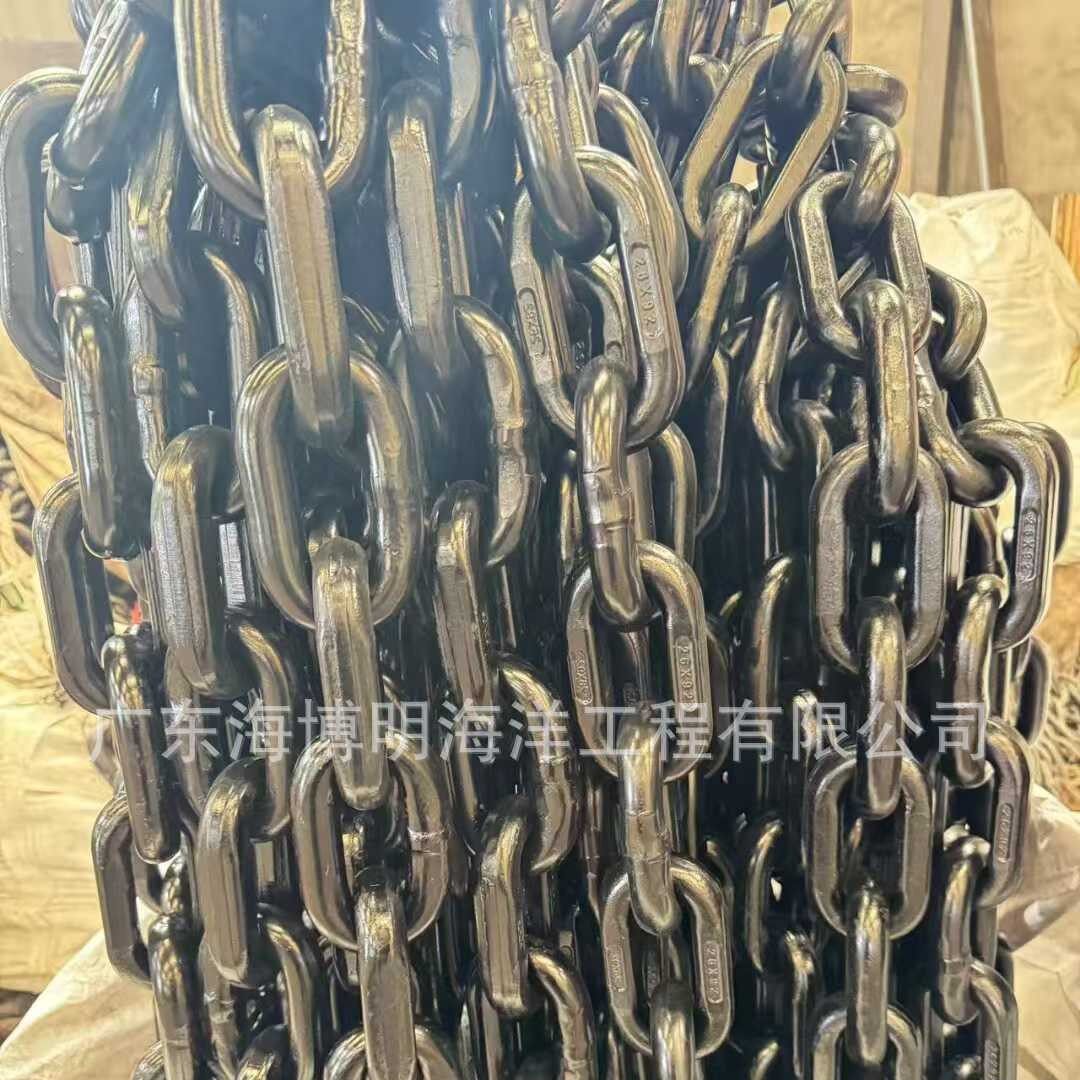 杭州市矿用起重吊装拖车D30锚链 宁波市环形单腿双腿链条吊索具