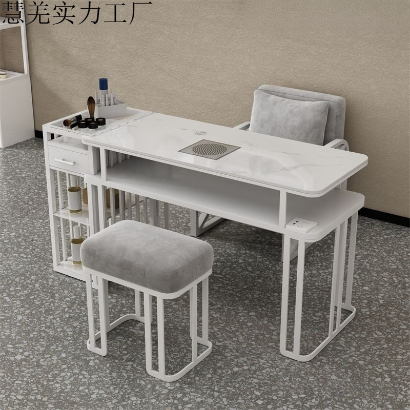 轻奢美甲桌椅套装吸尘器网红款