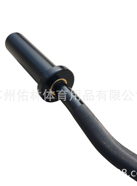 健身房专用镀黑铬1.2米黑色小曲杆硬拉弯举男士女性奥杆大孔