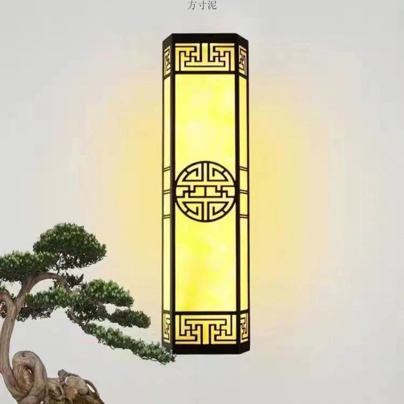 户外中式云石防水防锈庭院壁灯
