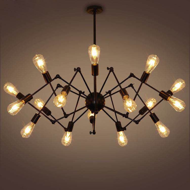 工业风蜘蛛吊灯创意个性复古客厅餐厅酒吧铁艺术北欧现代简约灯具