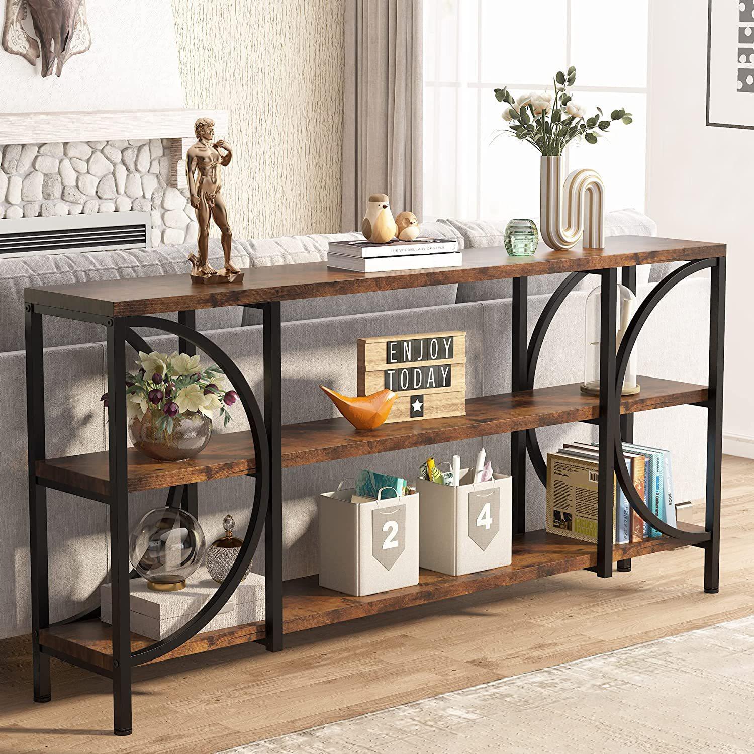 客厅三层窄边沙发桌带置物收纳玄关架边桌跨境可,鲜花速递/花卉仿真/绿植园艺,其它园艺用品,淘宝优惠券,粉丝福利购,淘宝优惠卷