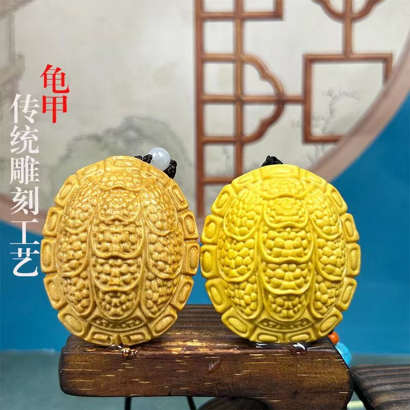 黄杨木雕富甲一方手把件图片