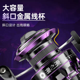 渔之源渔轮纺车轮全金属线杯鱼轮路亚轮远投轮海竿轮不锈钢鱼线轮