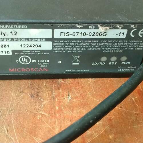 维修MICROSCAN FIS-0710-0206G议价