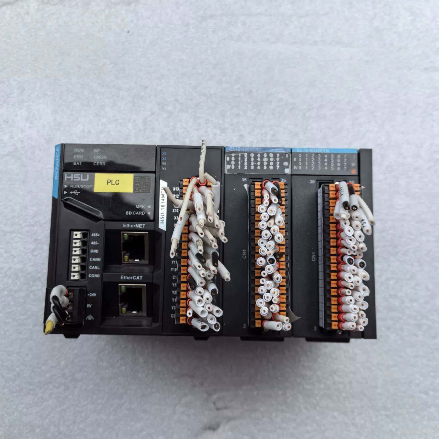 可维修汇川32轴总线plc，h5u-1614MTD成色漂亮，功能正议价