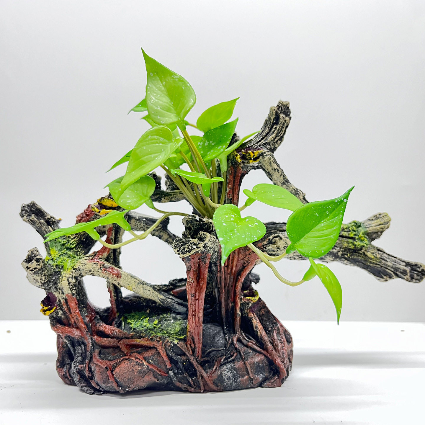 鱼缸造景树脂躲避洞穴仿真树皮洞穴鱼虾爬宠爬虫寄居蟹躲避屋窝
