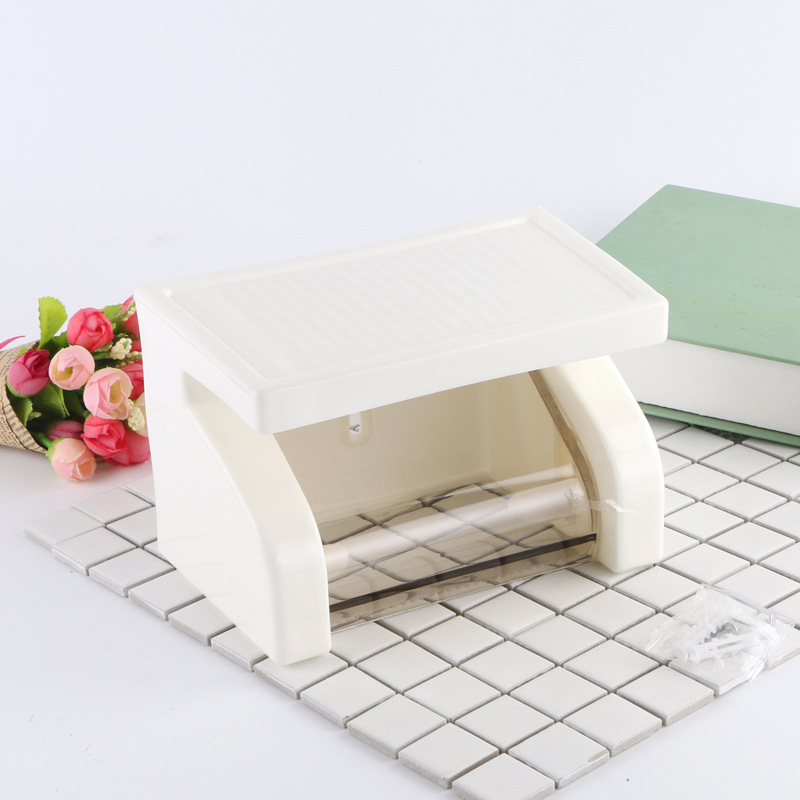 打钉款纸巾盒卫生间卷纸架防水厕纸盒厕所卷纸盒浴室纸巾架抽纸盒