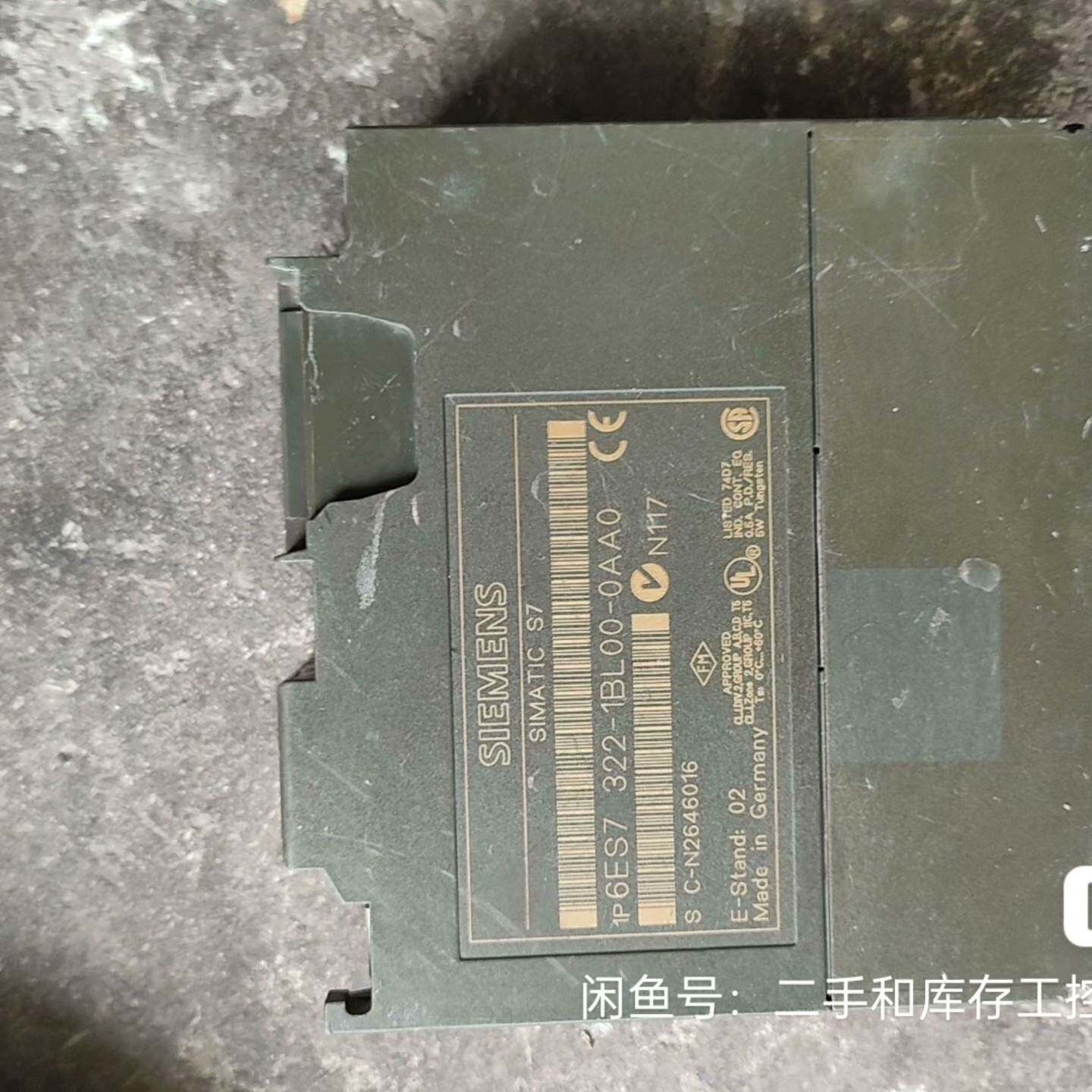 可维修正品西门子6ES7 322-1BL00-0AA0，成色如