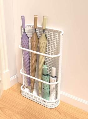 家用门口伞架置物架放伞筒商用进门沥水伞桶雨伞架入户收纳架雨伞