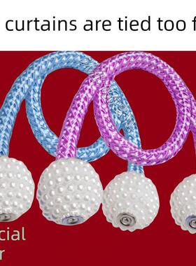 【特价中】创意卡扣珍珠窗帘扣免打孔绑绳绑带窗纱窗帘蝴蝶结卡扣