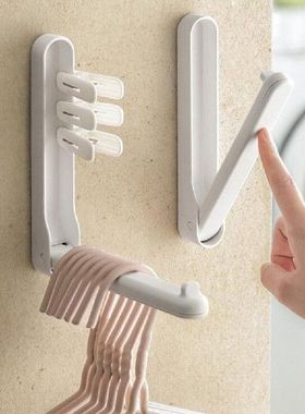 Plastic Hanger Holder Space-saving Wall Mount Clothes