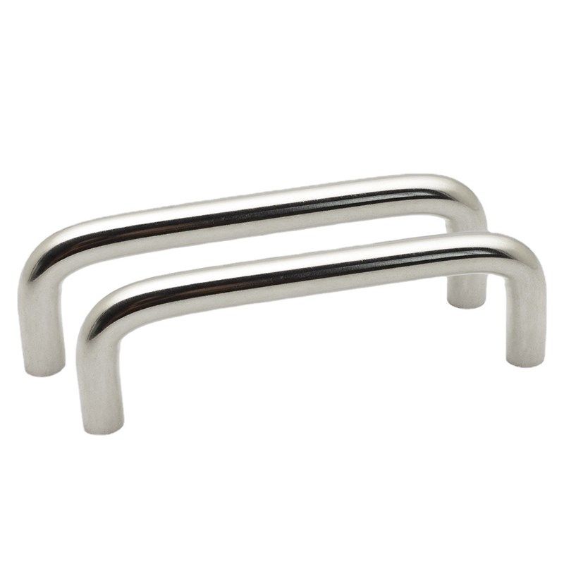 雄者加厚不锈钢实心拉手96孔距 家俱衣柜整体橱柜把手 实心小拉手