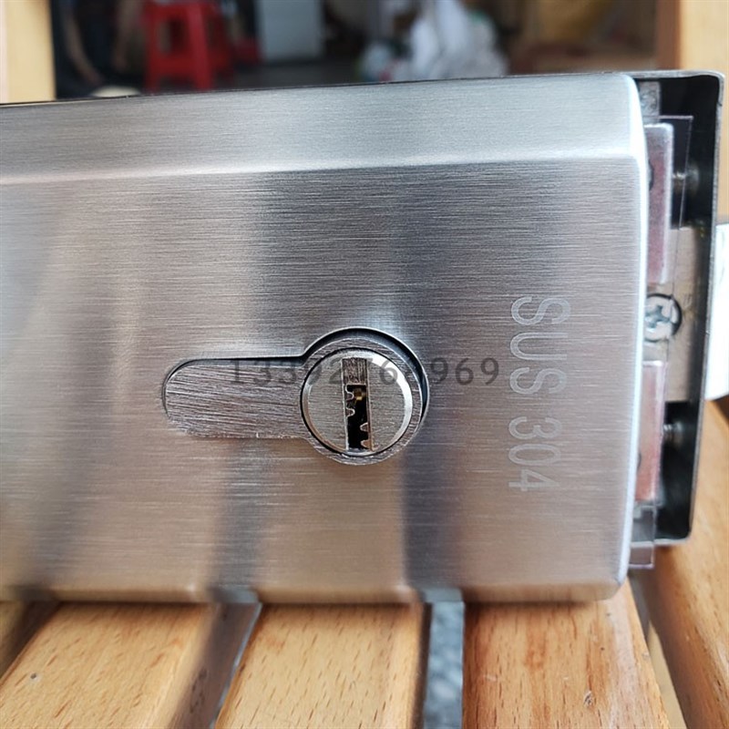 不锈钢办公隔断门锁单门玻璃门锁双门玻璃门执手锁玻璃锁外装门锁