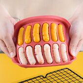 Mould Sausage Grids Hot Silicone Ham Making Mold Dog