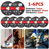 Cut Metal 6pcs for 76mm Discs Grinding Cutting Sanding