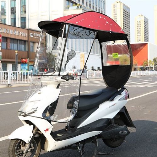 二轮电动车带蓬的两轮电动车蓬全封闭2021新款电动自行车伞电动自