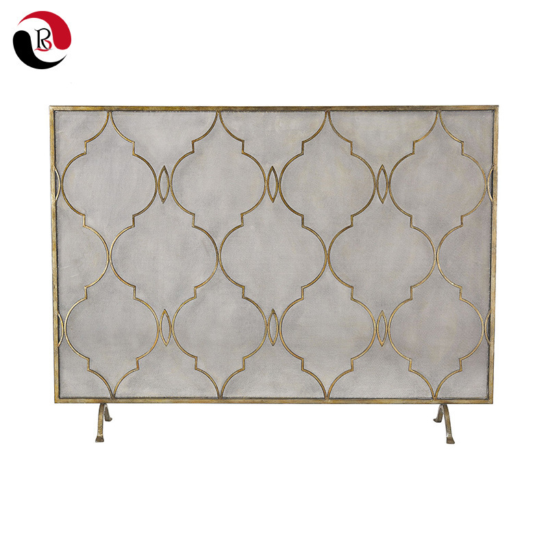 欧式铁艺立式壁炉架 火炉围栏护栏 壁炉屏风 壁炉罩壁炉装饰