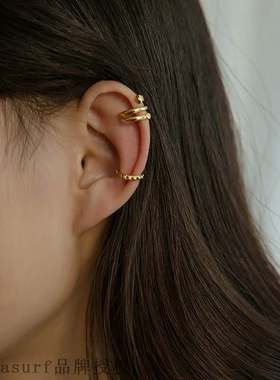 European and American fashion trendy Earbone clip simple pe