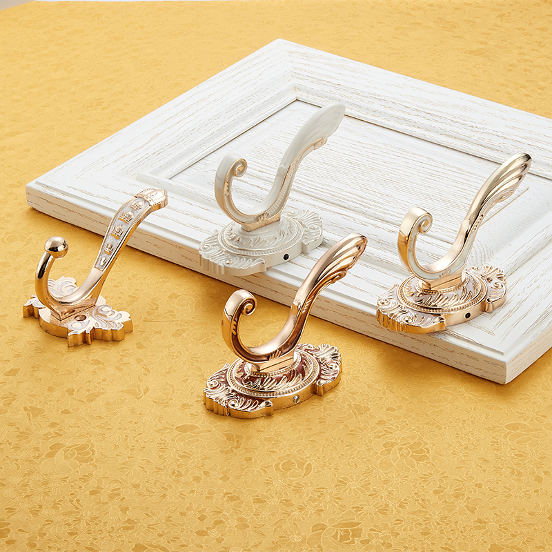 欧式挂衣钩单个进门衣柜衣服挂钩壁挂衣帽钩墙壁挂衣架单钩免打孔