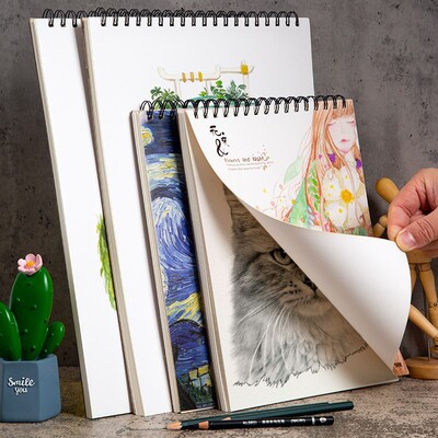 极速Paper-Sketchbook Notebook Art-Supplies 50-Pages Professi