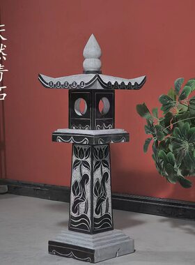 极速石灯笼日式庭院仿古电石灯户外别墅复古石灯塔景观仿古中式石