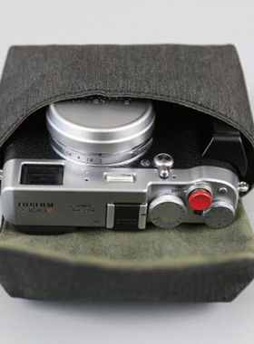 厂家真皮相机包皮套牛皮袋内胆包保护套x100vx100F尼龙款黑色