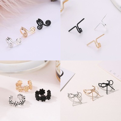 20style Clip On Wrap Earring Tragus Body Jewelry Ear Cuff